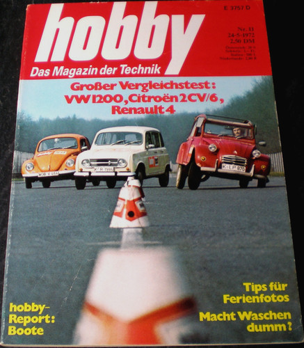 Hobby vgl test vw - 11/72, vgl.-test: